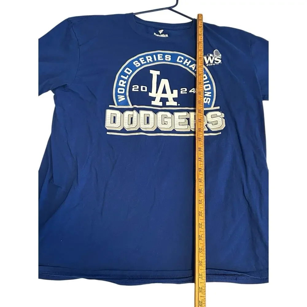 LOS ANGELES DODGERS Fanatics 2024 World Series Champions ROSTER t shirt Mens XL